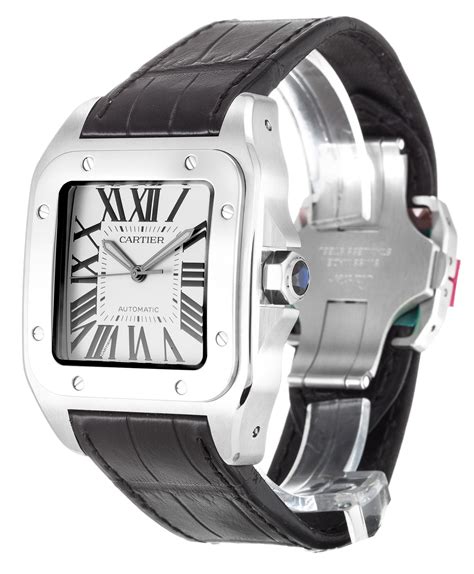 cartier santos 100 carbon replica|cartier santos 100 price.